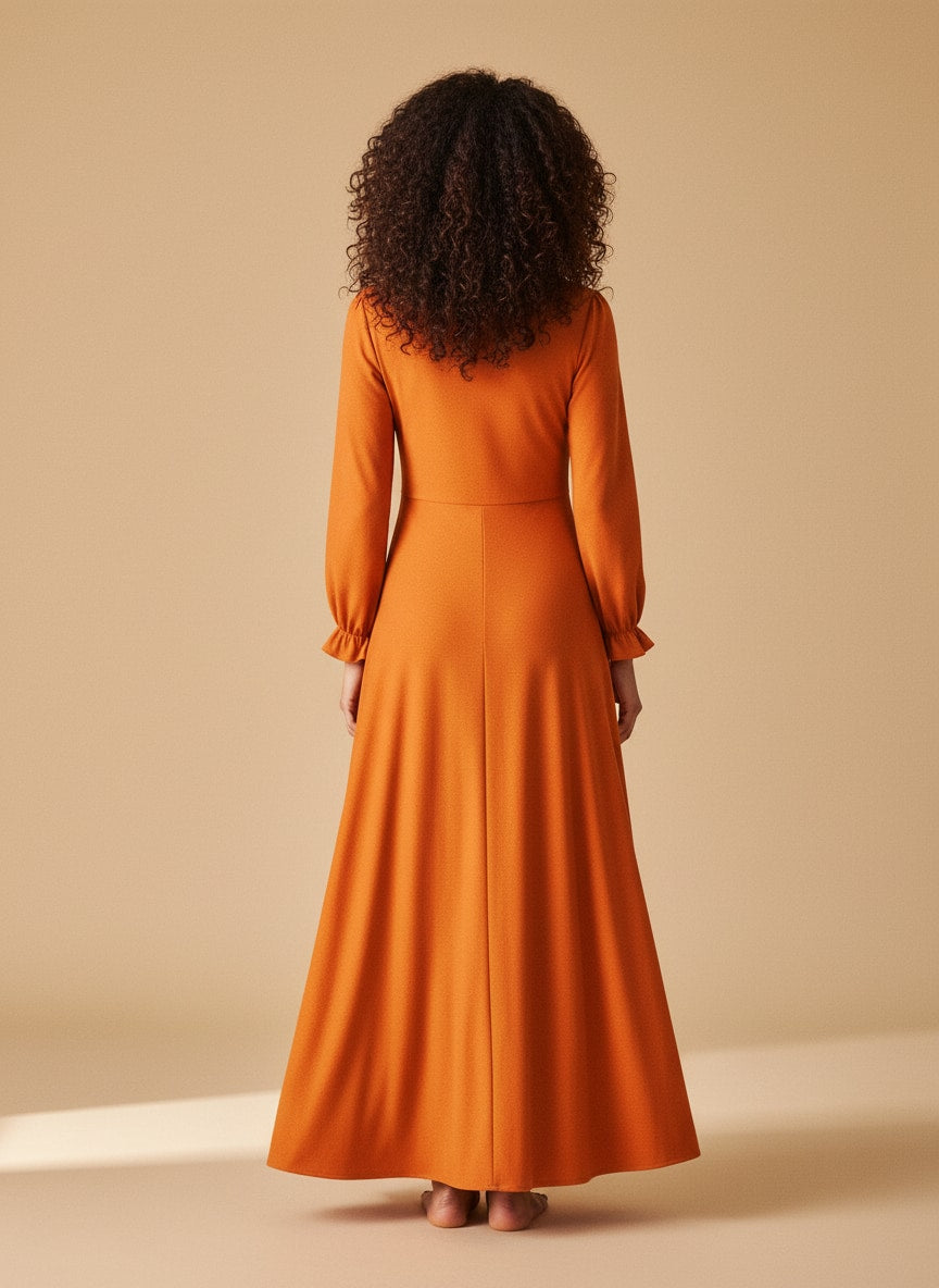 "Nana" Long Sleeve Maxi Dress