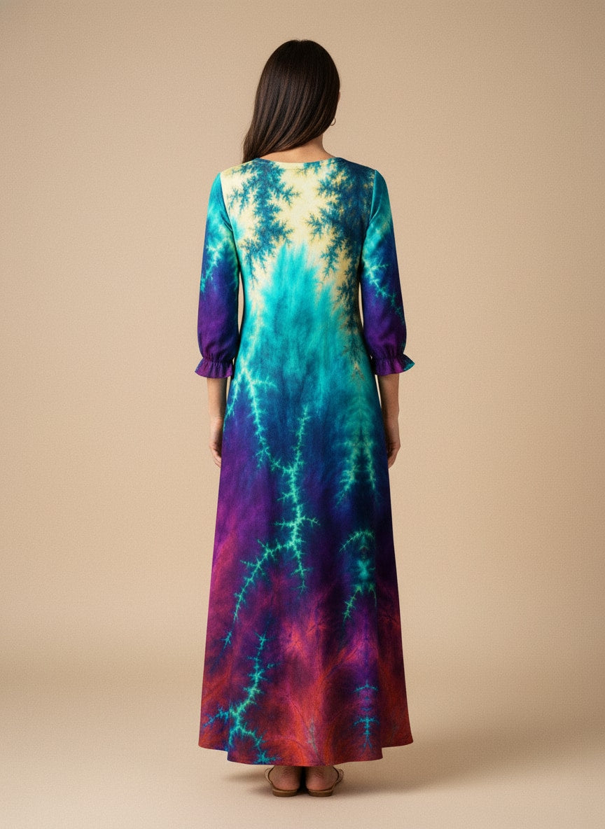"FROST" Long Sleeve Maxi Dress