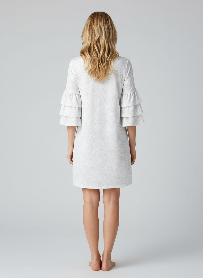 "Bloom" Stacked Ruffle Sleeve Dress