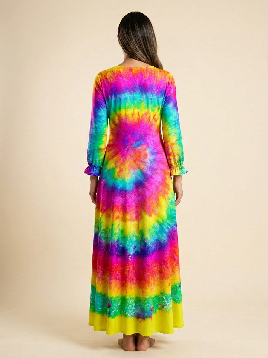 "Roam" Long Sleeve Maxi Dress