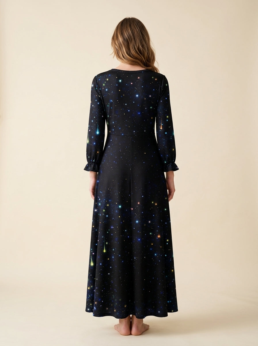 "Stomp" Long Sleeve Maxi Dress