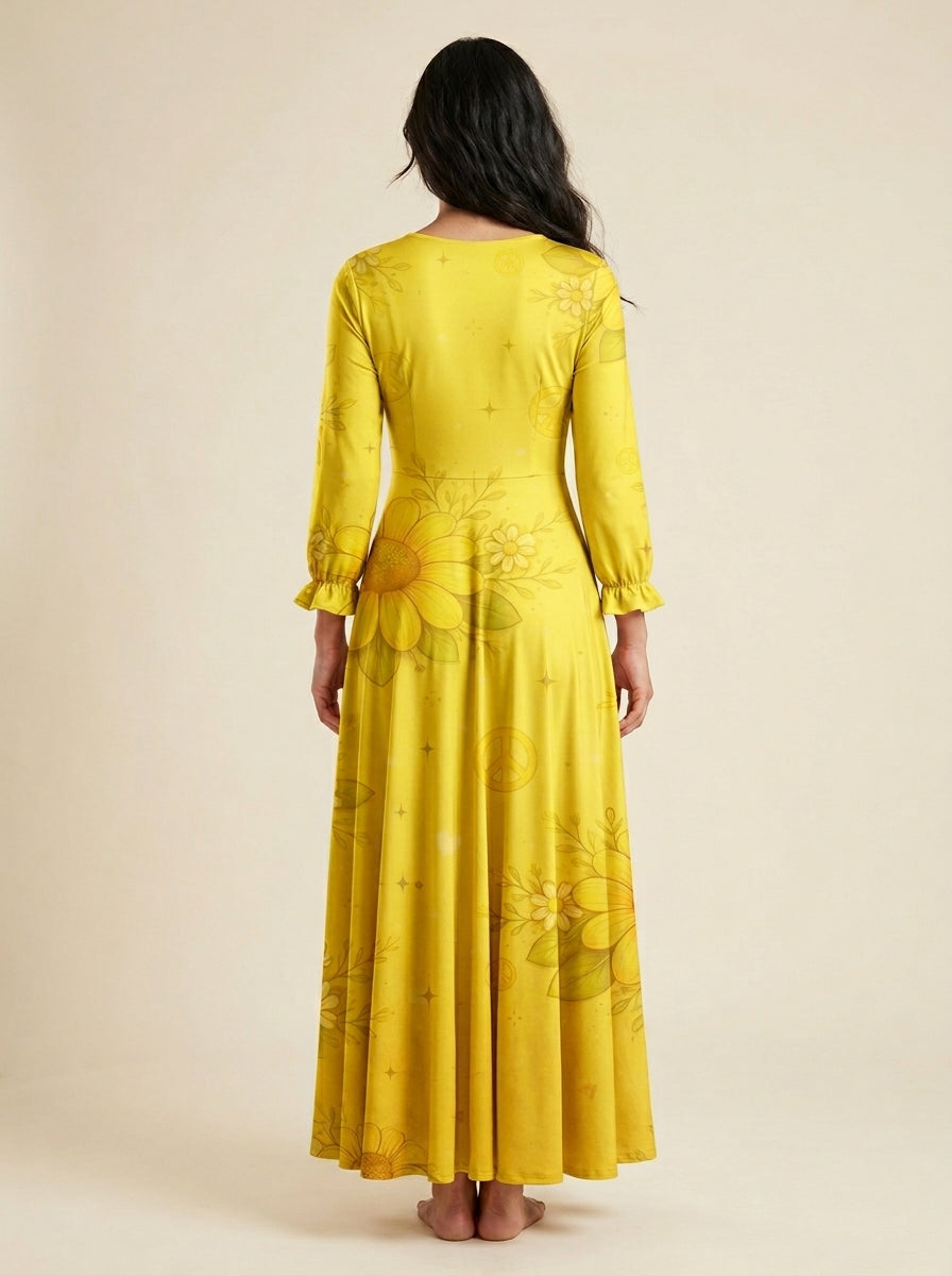 "Honey" Long Sleeve Maxi Dress