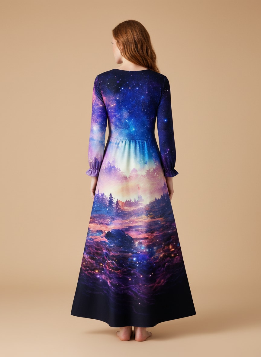 "Cosmo" Long Sleeve Maxi Dress