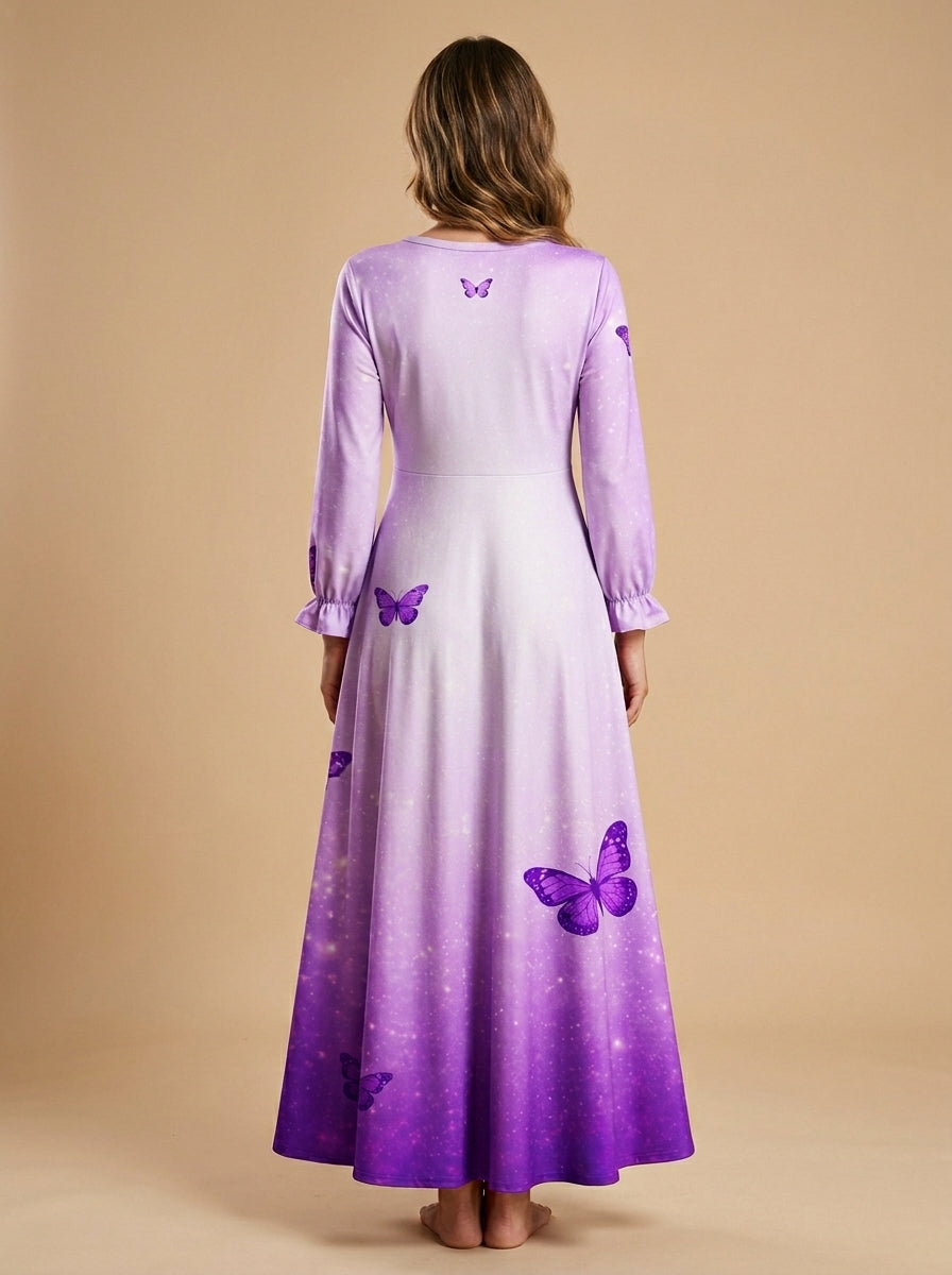 "Grace" Long Sleeve Maxi Dress