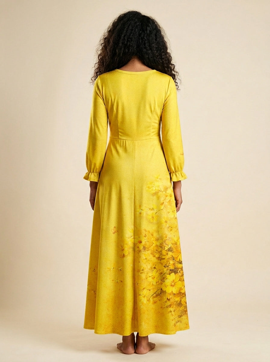 "Steady" Long Sleeve Maxi Dress