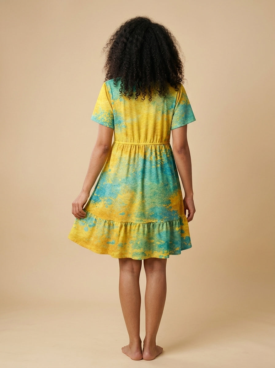 "Howdy" Floral Dress
