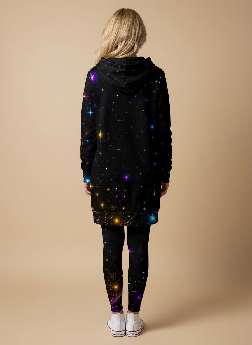 "SHIMMER" Hoodie Dress