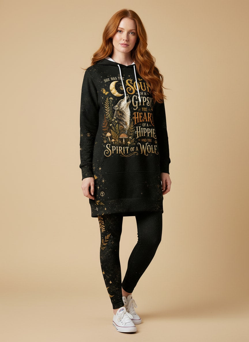 "HOWL" Hoodie Dress