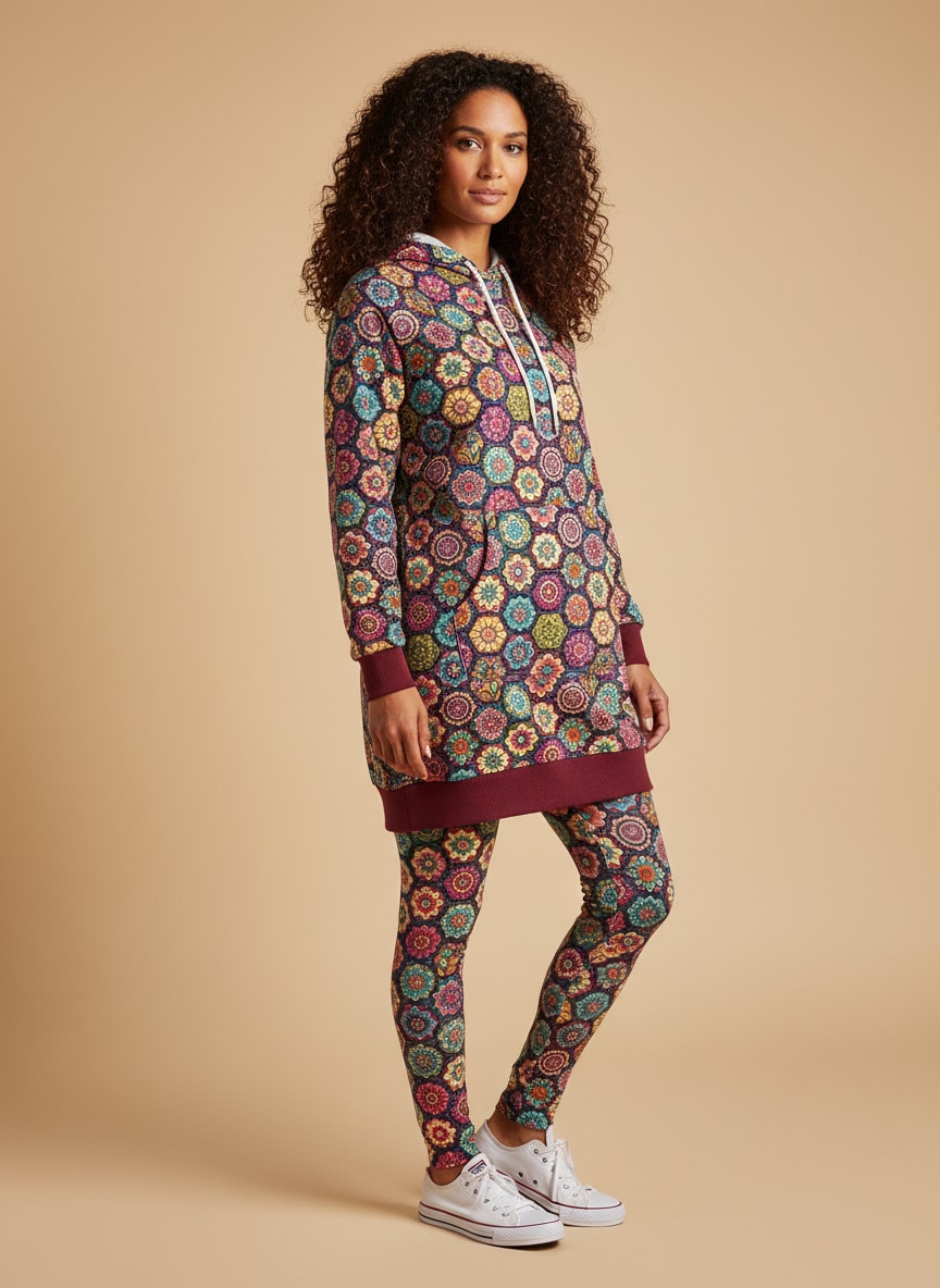 "Flower" Hoodie Dress & Leggings Deal