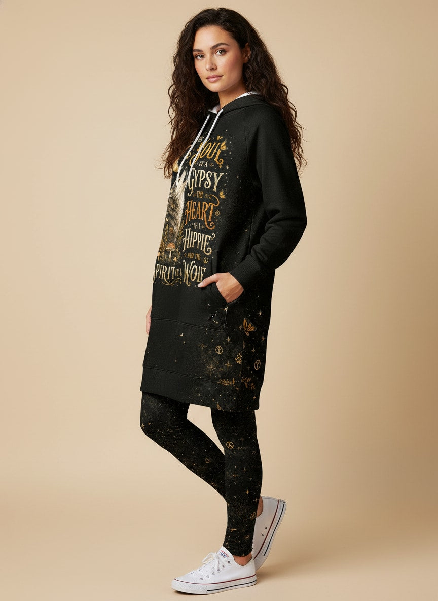 "HOWL" Hoodie Dress