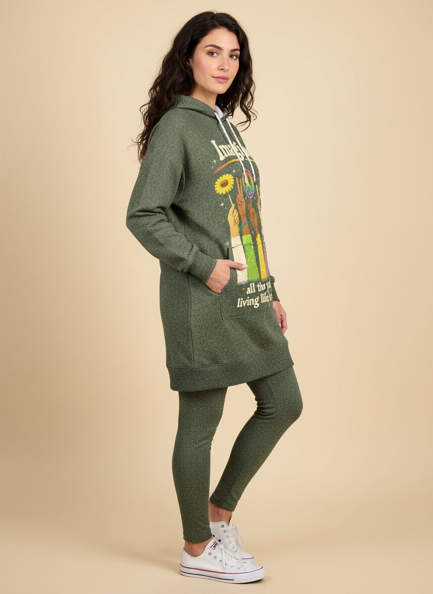 "Fork" Hoodie Dress & Leggings Deal