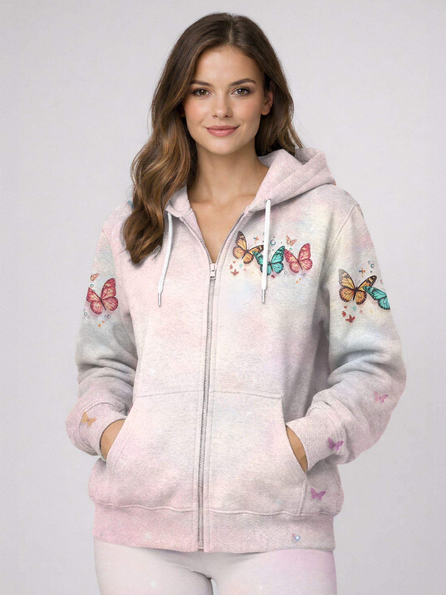 "Flutter" Zip Hoodie