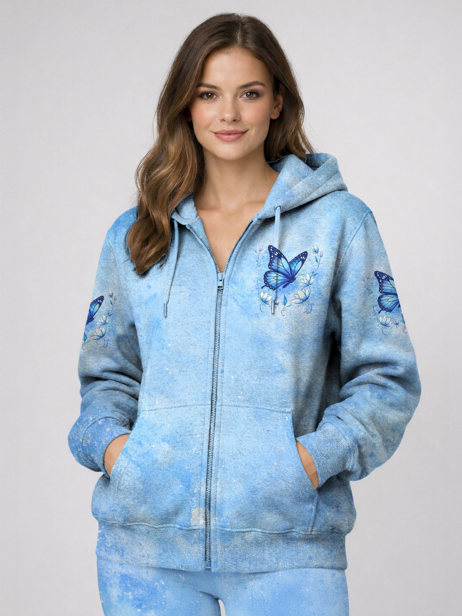 "Hush" Zip Hoodie