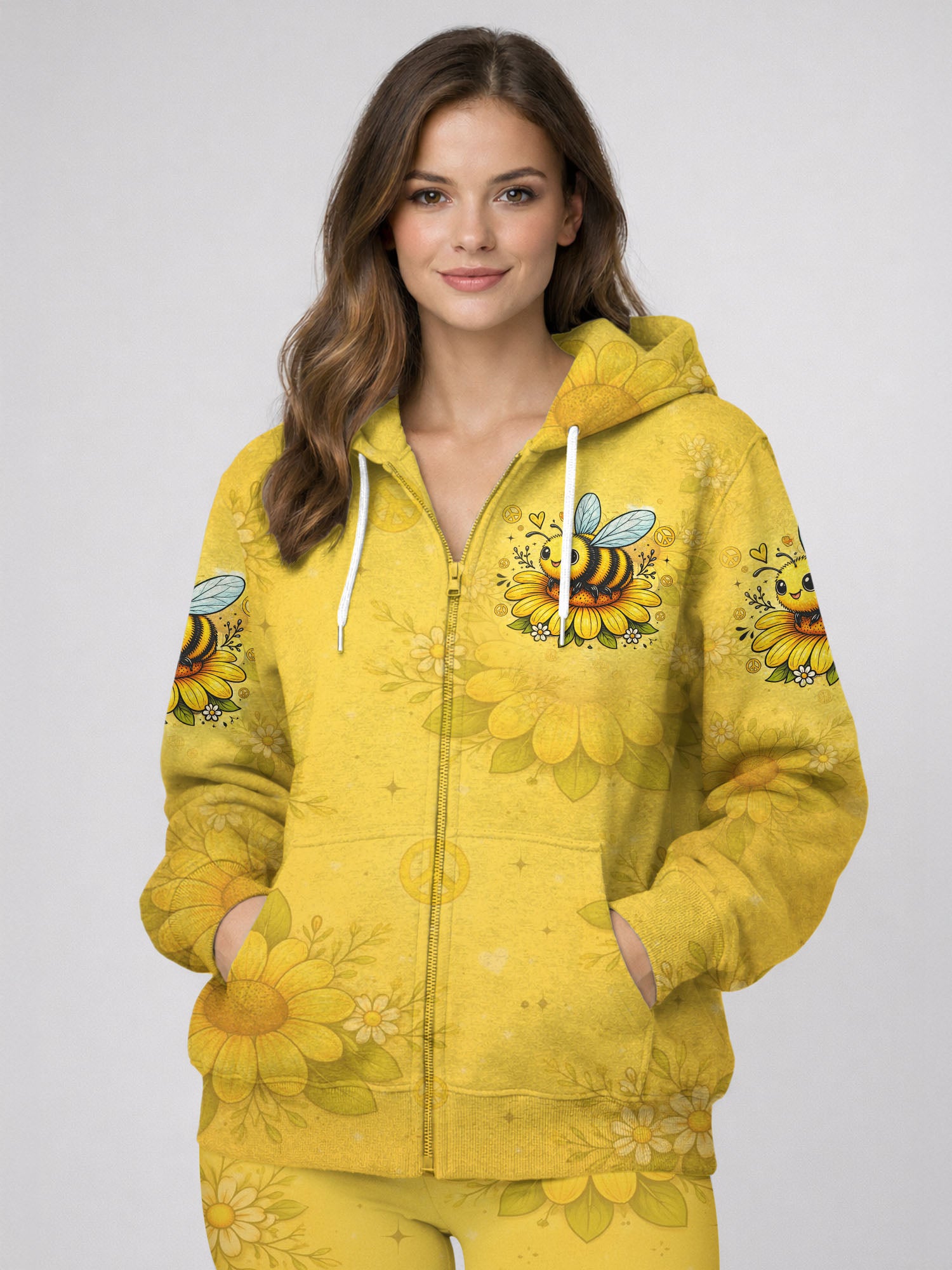 "Honey" Zip Hoodie
